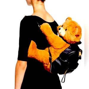 Bear Stuffed Plush Backpack Teddy Child's Knapsack Storage